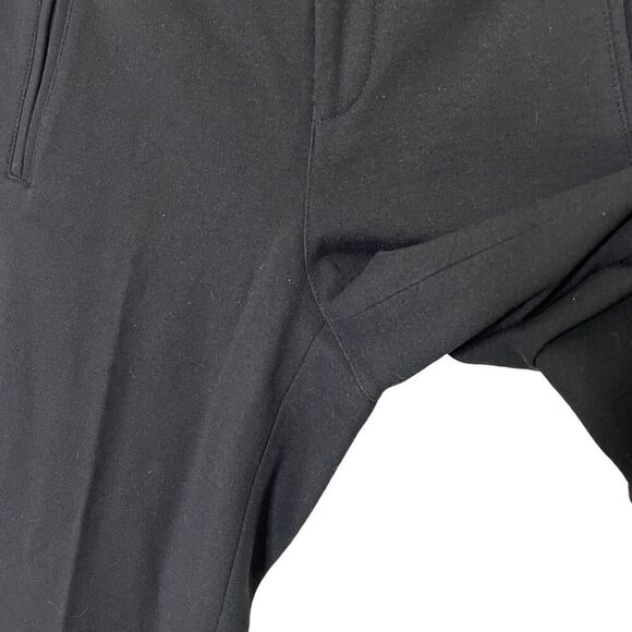 ATM Slim Cuffed Trouser Pants Women’s Size 0 Black Cropped Stretch Ponte - Picture 9 of 13